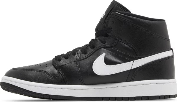 Jordan 1 Mid Black White (W)