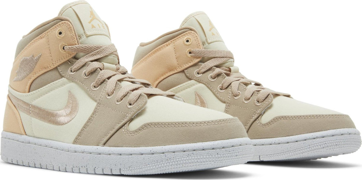 Jordan 1 Mid SE Canvas Khaki (W)
