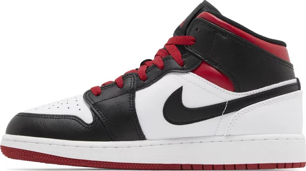 Jordan 1 Mid Gym Red Black Toe (GS)