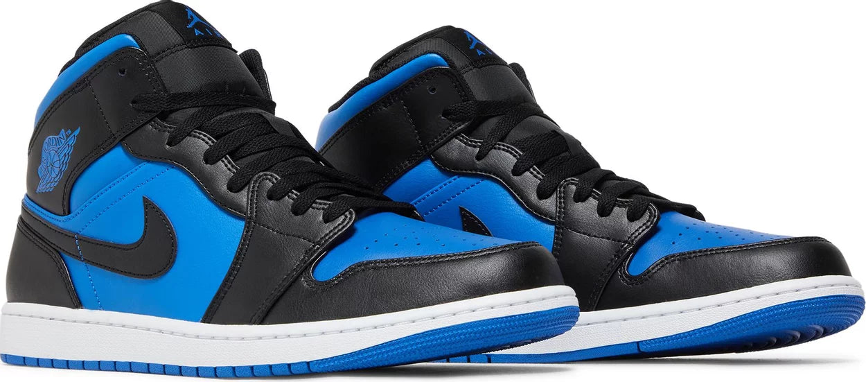 Jordan 1 Mid Black Royal Blue