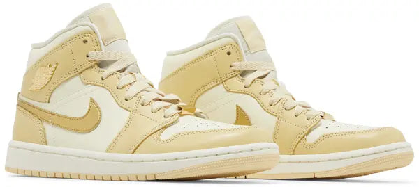 Jordan 1 Mid SE Pale Vanilla Metallic Gold (W)