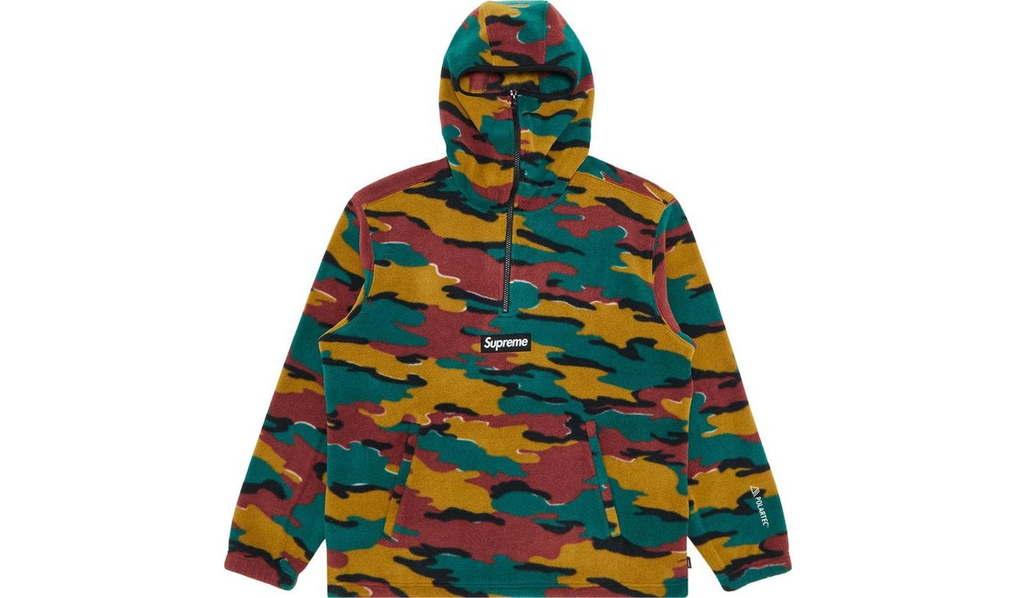 Supreme Polartec Facemask Half Zip Pullover Woodland Camo