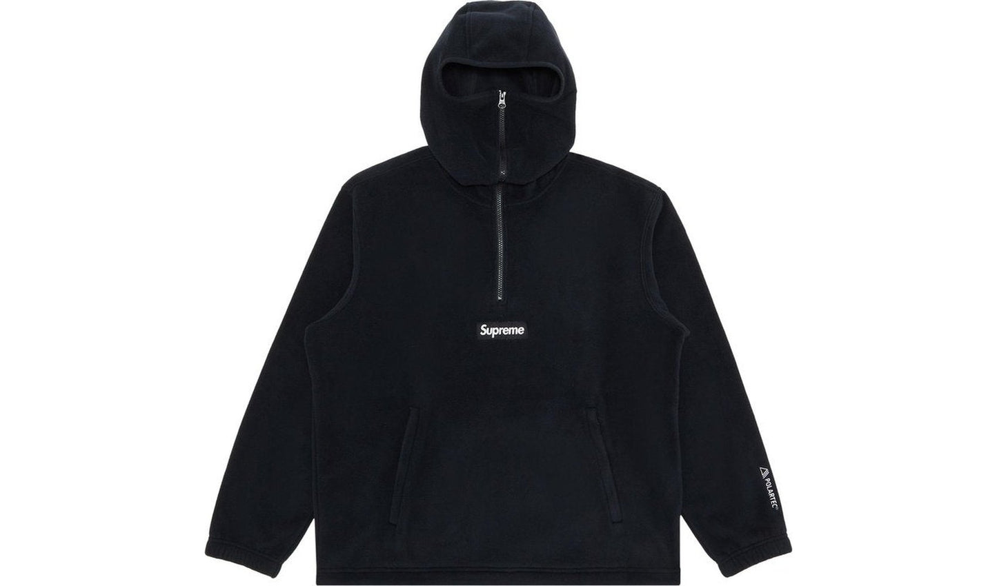 Supreme Polartec Facemask Half Zip Hooded Sweatshirt Black