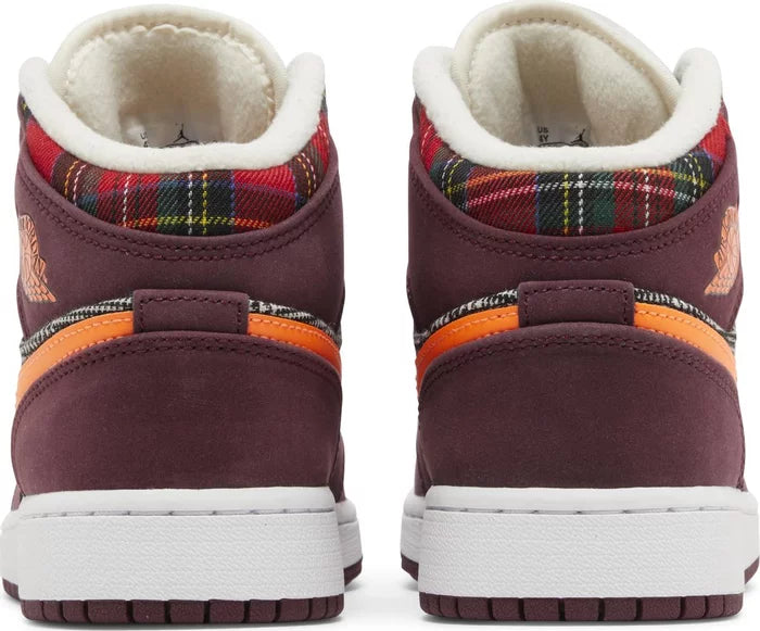 Jordan 1 Mid SE Plaid (GS)