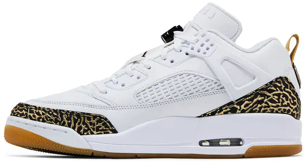 Jordan Spizike Low White Metallic Gold