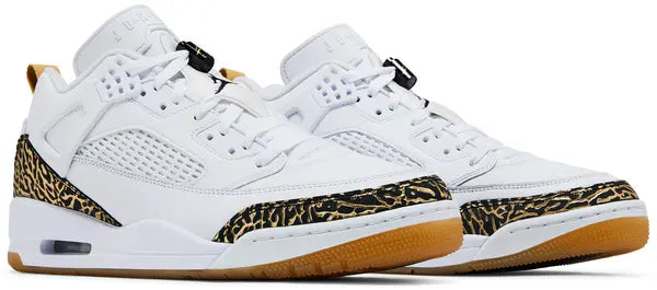 Jordan Spizike Low White Metallic Gold