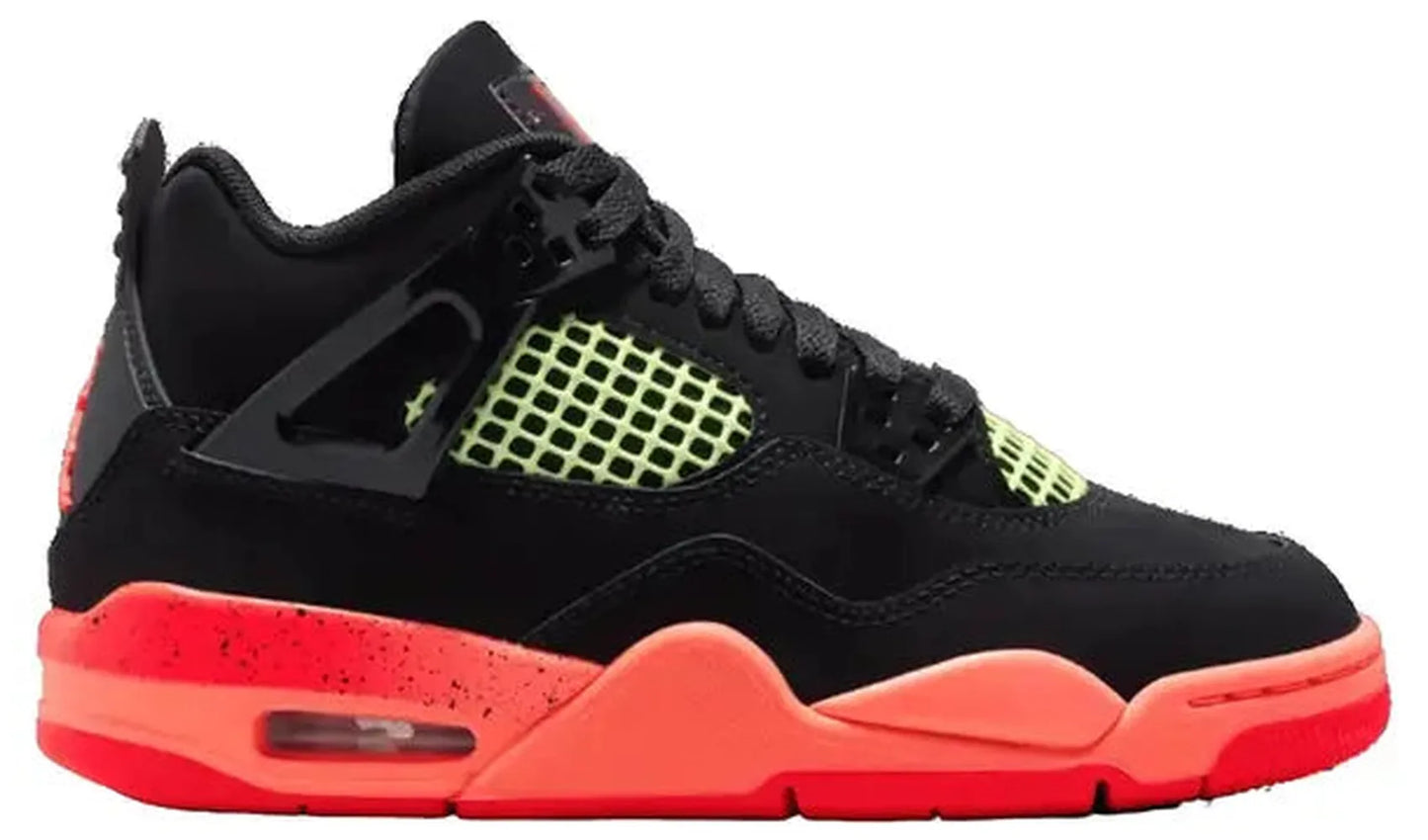 Jordan 4 Retro Black Infrared Barely Volt (GS)