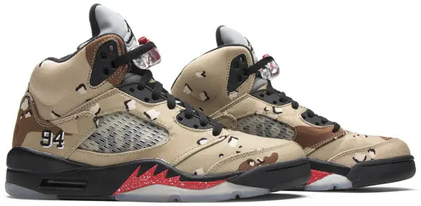 Jordan 5 Retro Supreme Desert Camo