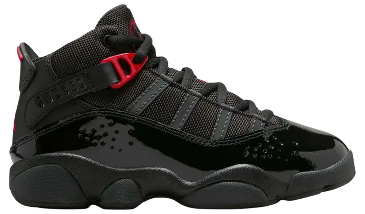 Jordan 6 Rings Black Anthracite Fire Red (PS)