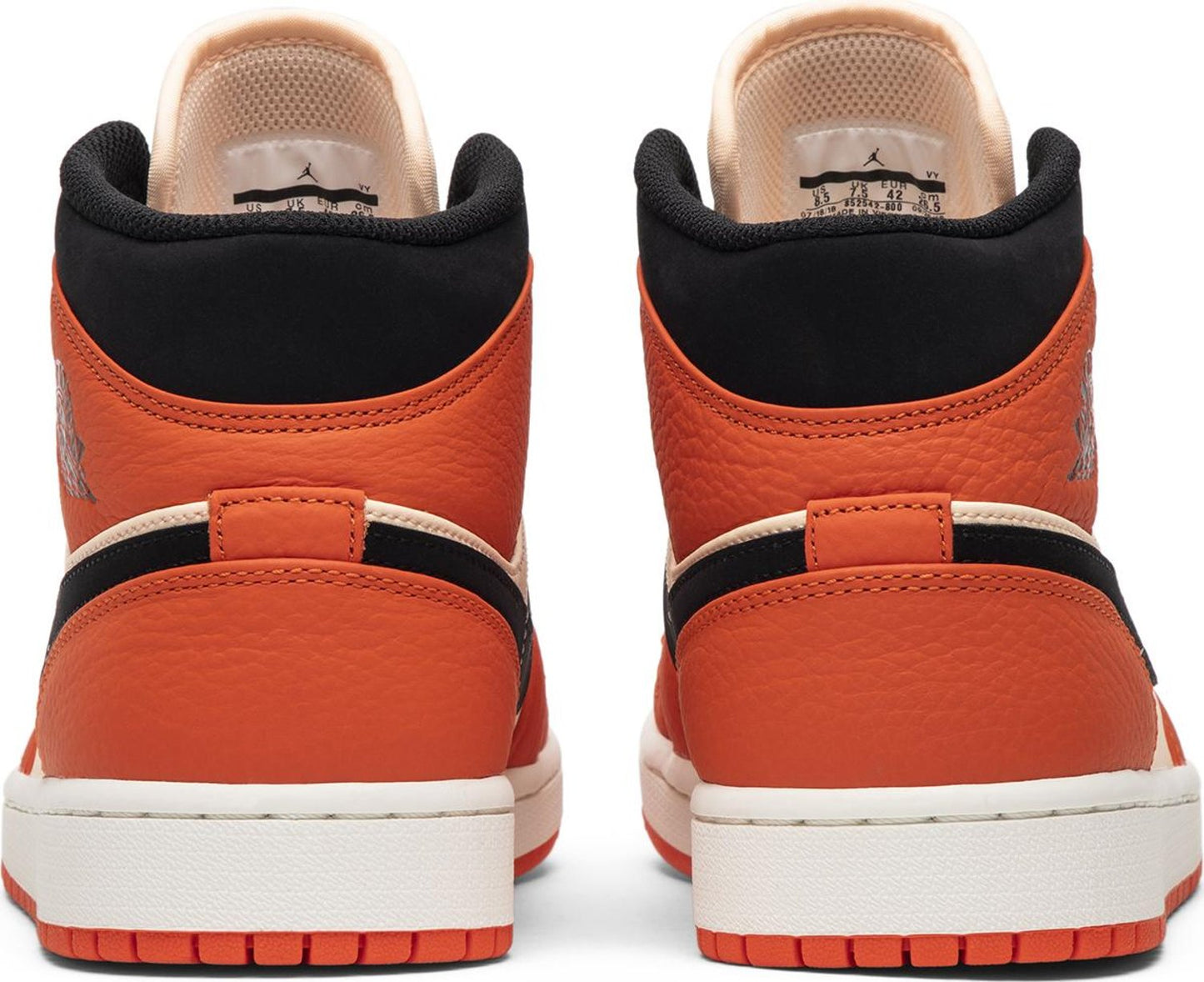 Jordan 1 Mid Team Orange Black(US)