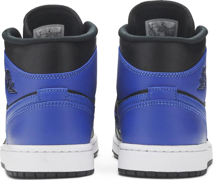 Jordan 1 Mid Hyper Royal Tumbled Leather