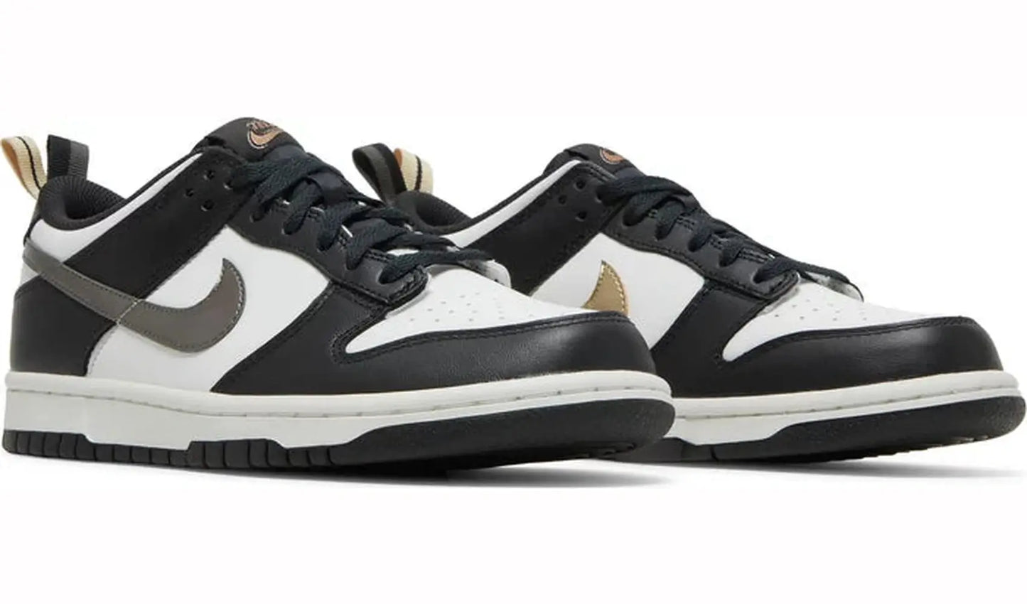 Nike Dunk Low Black White Metallic (GS)
