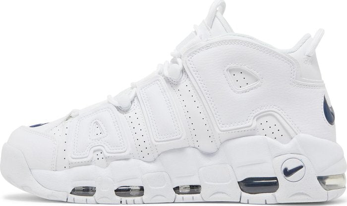 Air More Uptempo 96 White White Midnight Navy