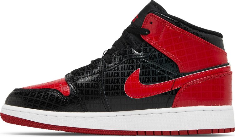 Jordan 1 Mid Bred Text (GS)(US)