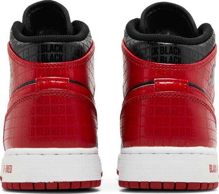 Jordan 1 Mid Bred Text (GS)(US)