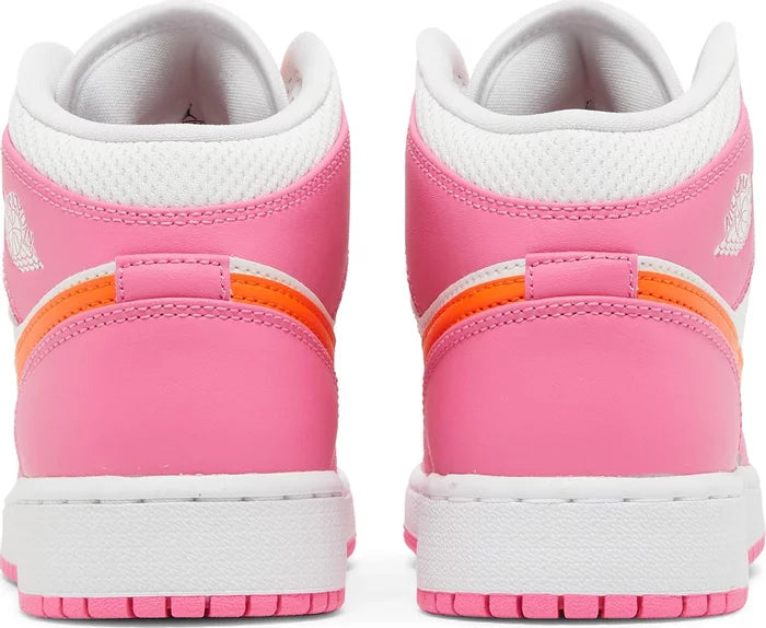Jordan 1 Mid Pinksicle Safety Orange (GS)