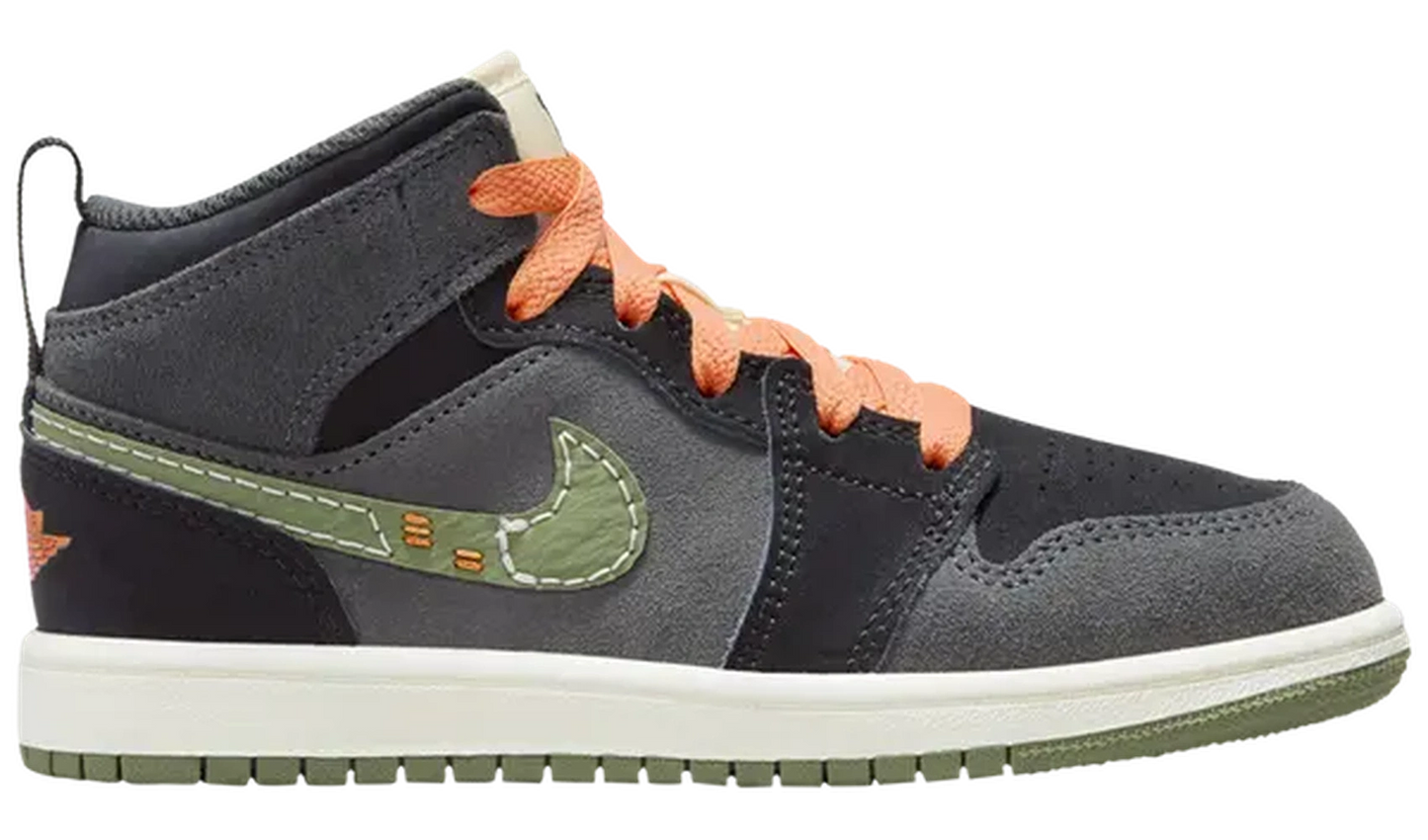 Jordan 1 Mid SE Craft Anthracite Light Olive (PS)
