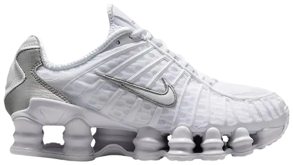 Nike Shox TL White Metallic Silver Max Orange (W)
