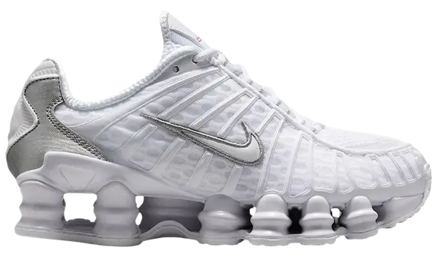 Nike Shox TL White Metallic Silver Max Orange (W)