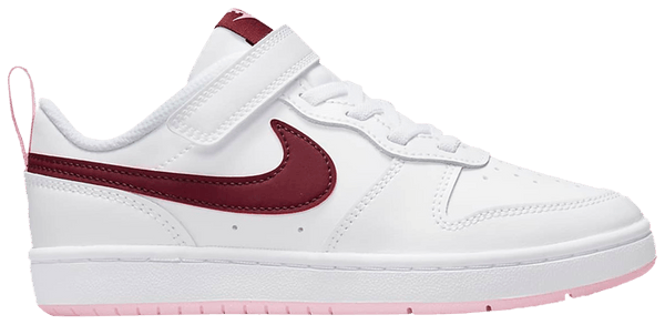 Nike Court Borough Low 2 White Dark Beetroot (PS)