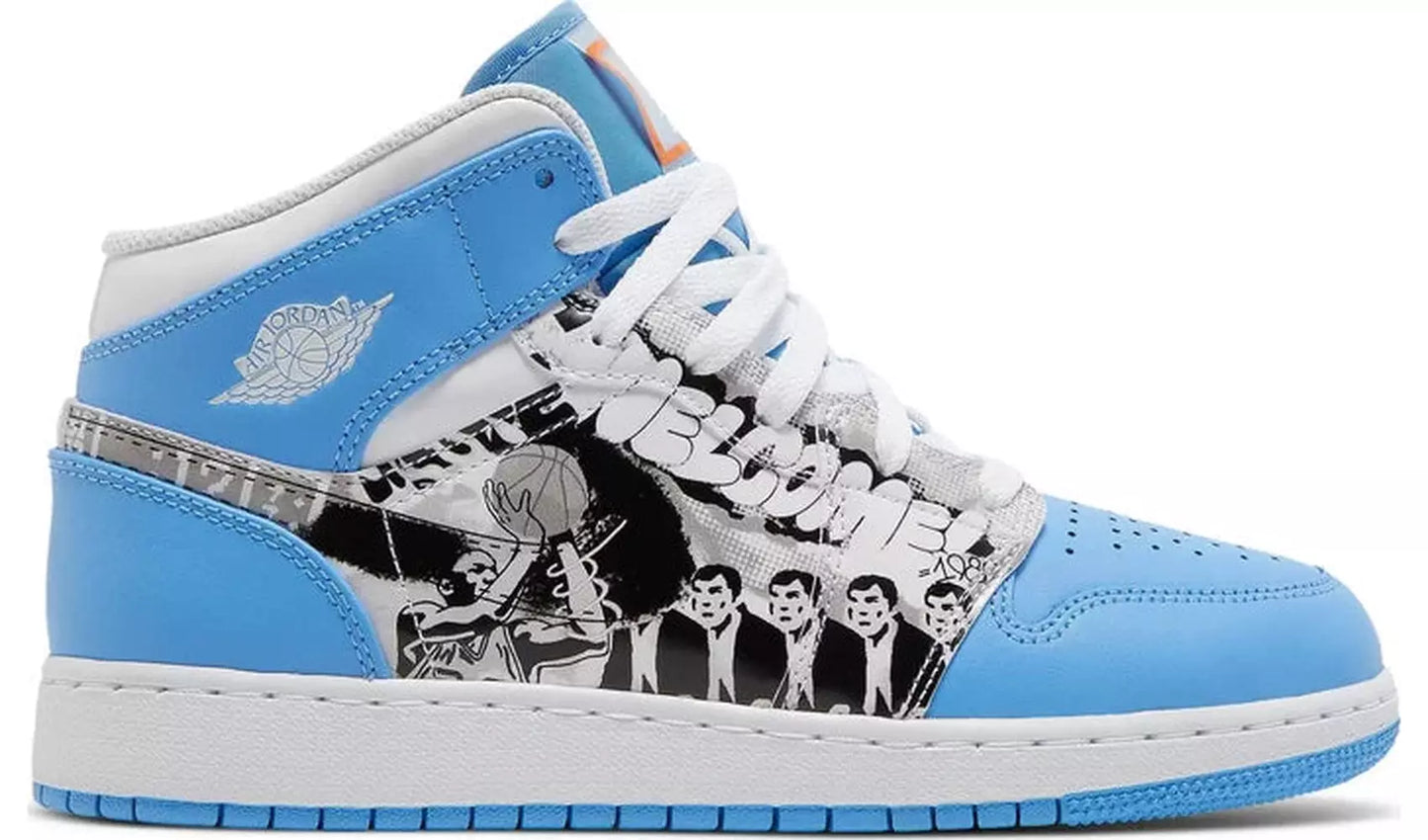 Jordan 1 Mid Sneaker School Game Winner