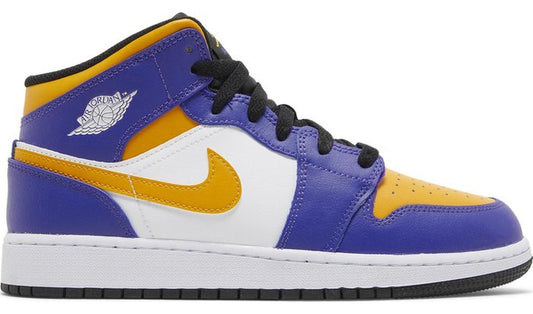 Jordan 1 Mid Lakers (2022)(GS)
