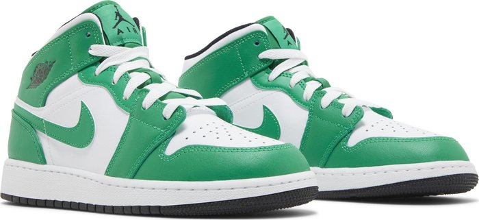 Jordan 1 Mid Lucky Green (GS)