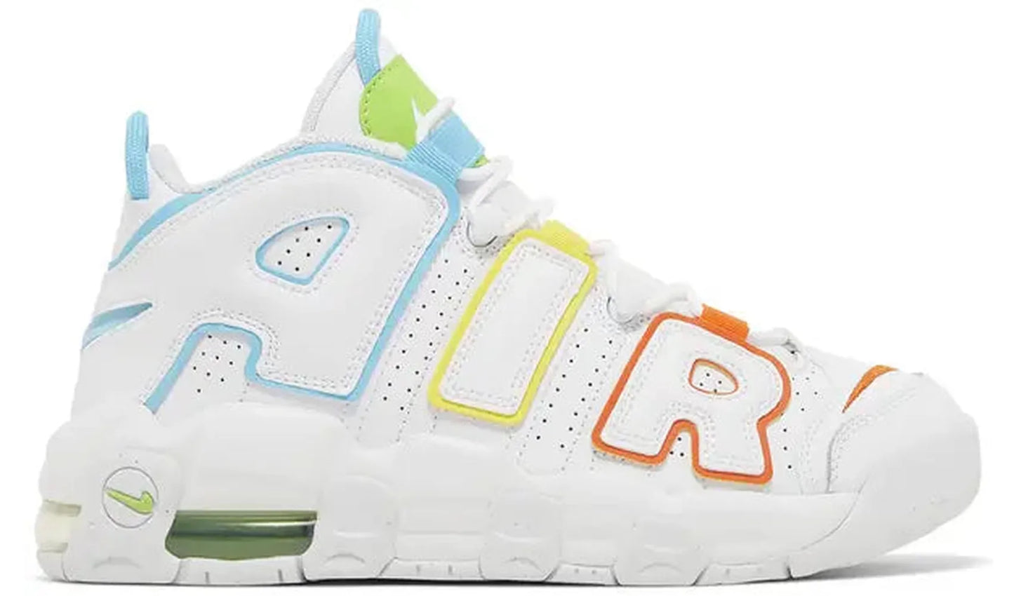 Air More Uptempo White Multi-Color (GS)