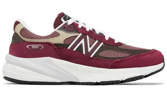 New Balance 990v6 MiUSA Teddy Santis Burgundy Tan