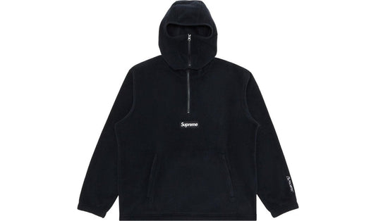 Supreme Polartec Facemask Half Zip Hooded Sweatshirt Black