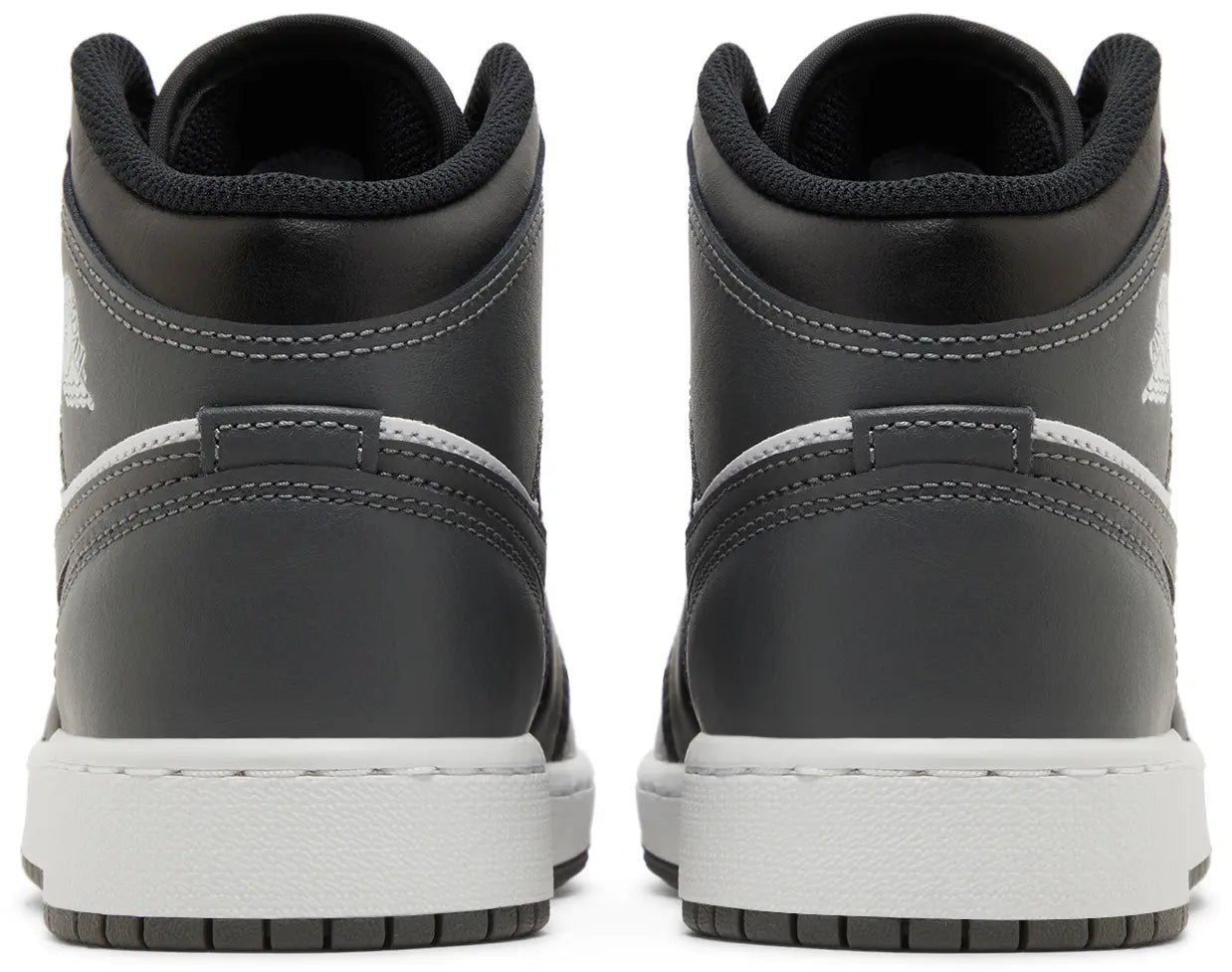 Jordan 1 Mid Black White Iron Grey (GS)