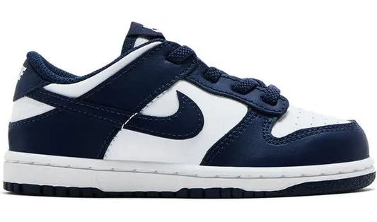 Nike Dunk Low White Midnight Navy (TD)