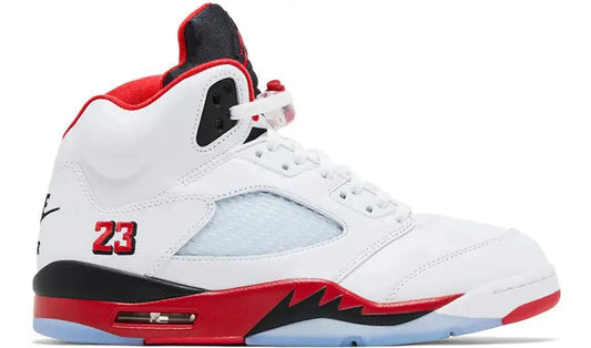 Jordan 5 Retro Fire Red Black Tongue (2025)