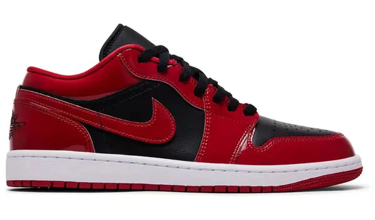 Jordan 1 Low SE Patent Varsity Red Black