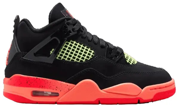 Jordan 4 Retro Black Infrared Barely Volt (GS)