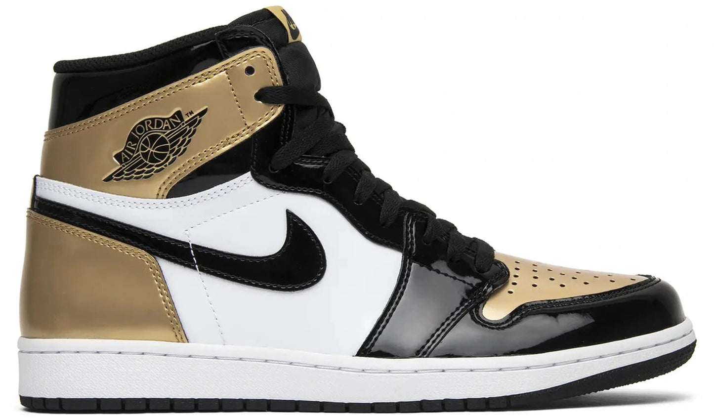 Jordan 1 Retro High Patent Gold Toe