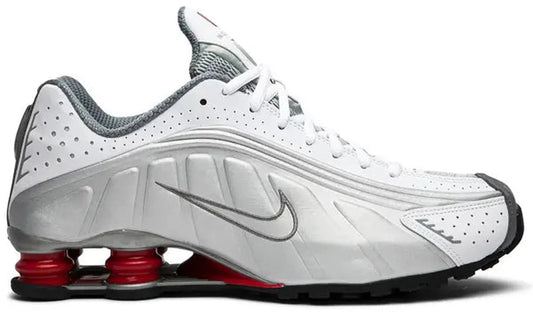 Nike Shox R4 Metallic Silver Comet Red (2018)