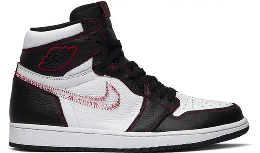 Jordan 1 Retro High Defiant White Black Gym Red
