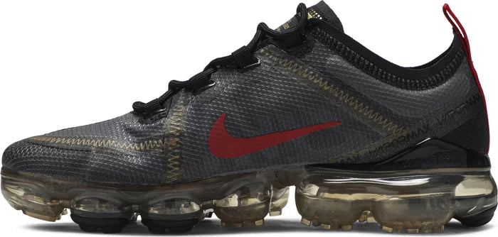 Nike Air VaporMax 2019 Black Gold Red(W)