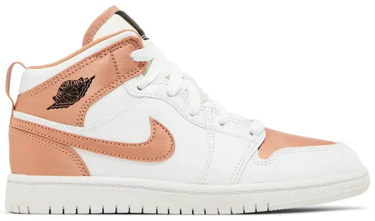 Jordan 1 Mid White Rose Gold (PS)