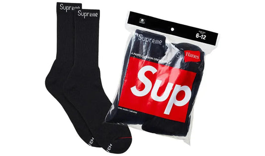 Supreme Socks Black (1 pair)
