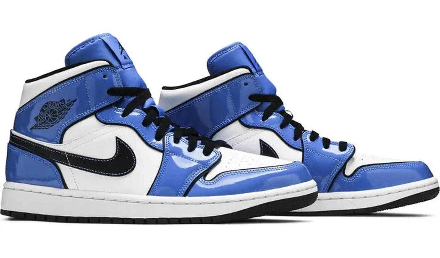Jordan 1 Mid Signal Blue