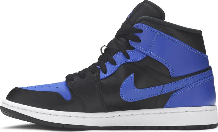 Jordan 1 Mid Hyper Royal Tumbled Leather