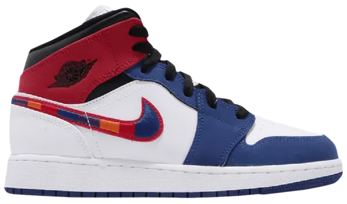 Jordan 1 Mid Rush Blue University Red (PS)
