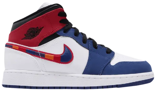 Jordan 1 Mid Rush Blue University Red (PS)