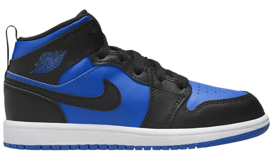 Jordan 1 Mid Black Royal Blue (PS)