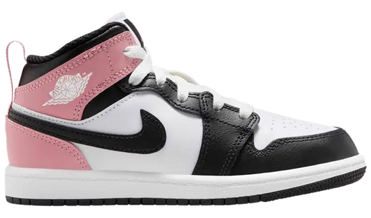 Jordan 1 Mid White Rust Pink Black (PS)