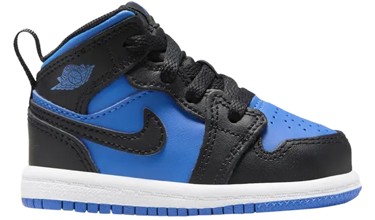 Jordan 1 Mid Black Royal Blue (TD)