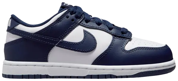 Nike Dunk Low White Midnight Navy (PS)