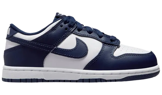 Nike Dunk Low White Midnight Navy (PS)